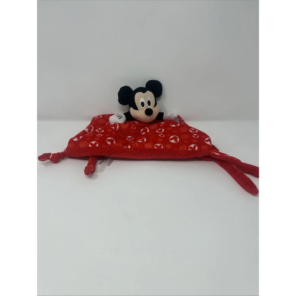 Disney Mickey Mouse Baby Security Blanket with Pacifier Holder By Kids Preferred